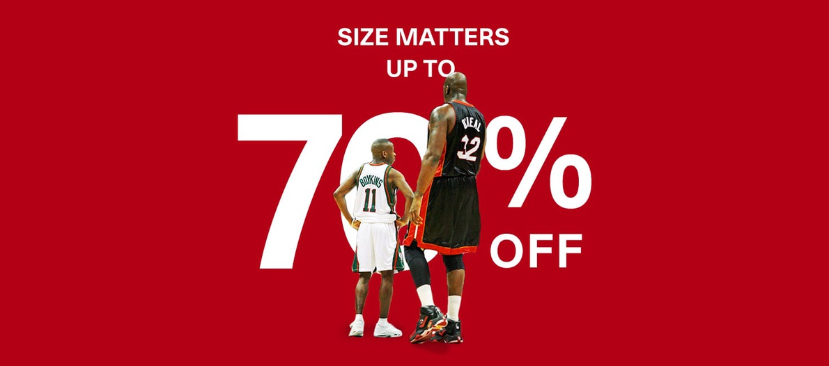 SIZE MATTERS - LAST SIZES UP TO 70% OFF