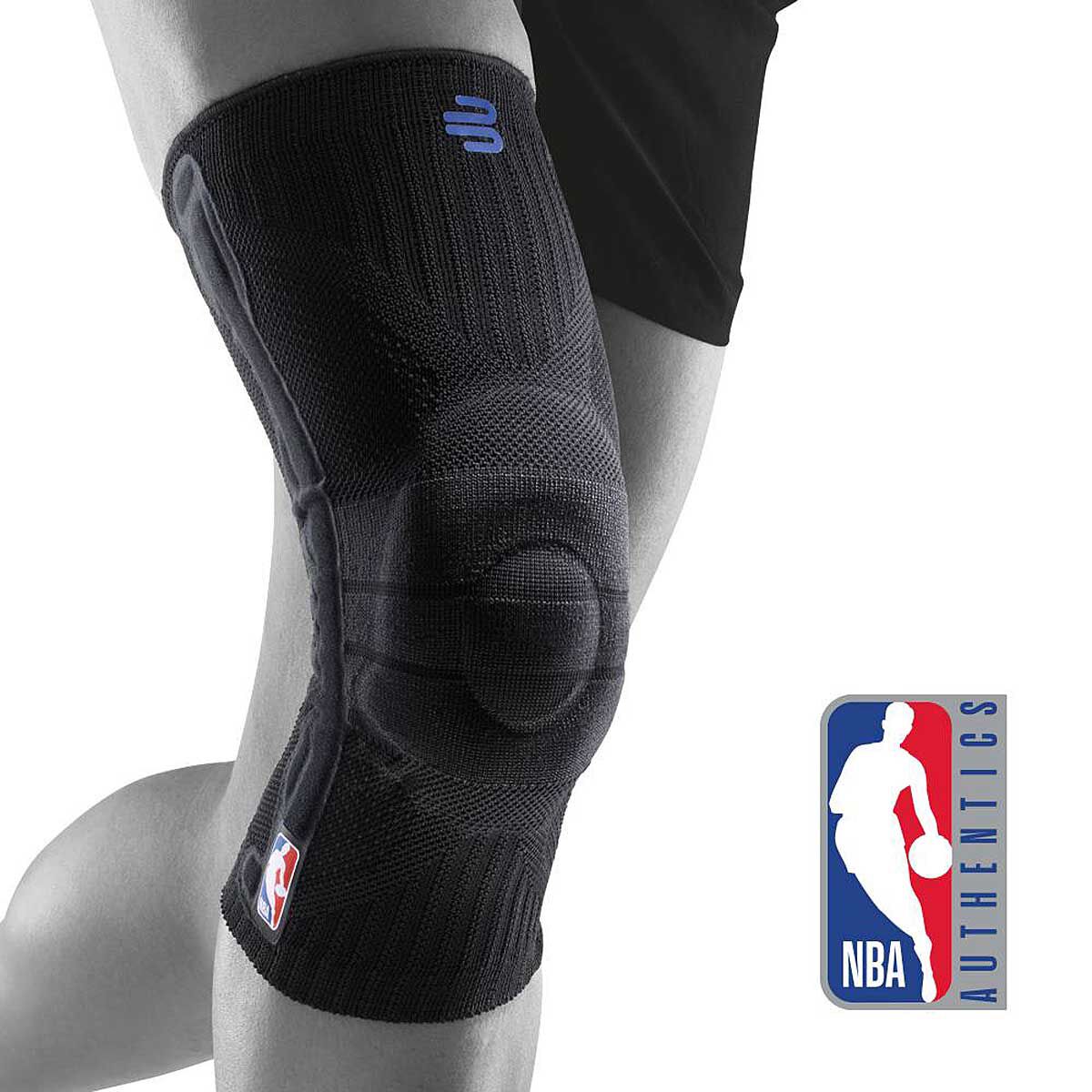 Trace Knee Pads with Strap in Black Pro Wrestling Gear Attire or Training Wear 