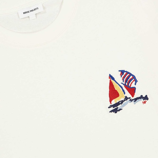 Johannes Boat Embroidery T-Shirt  large image number 4