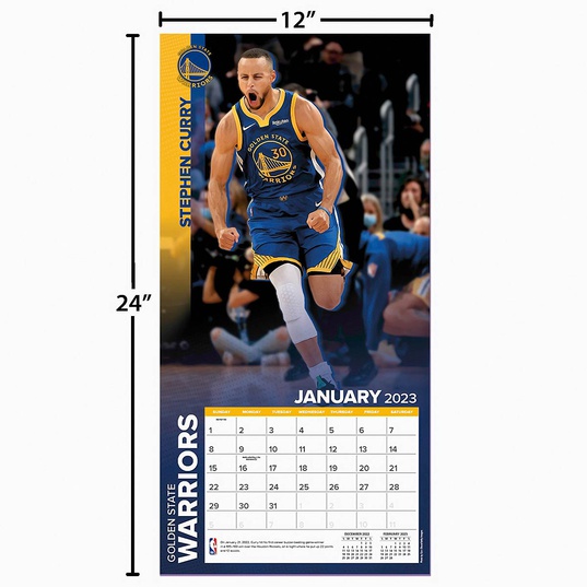 Golden State Warriors  - NBA - Stephen Curry - Calendar -2023  large numero dellimmagine {1}
