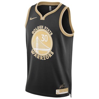 nike controversy NBA GOLDEN STATE WARRIORS DRI FIT SELECT SERIES SWINGMAN JERSEY STEPHEN CURRY BLACK CLUB GOLD 1