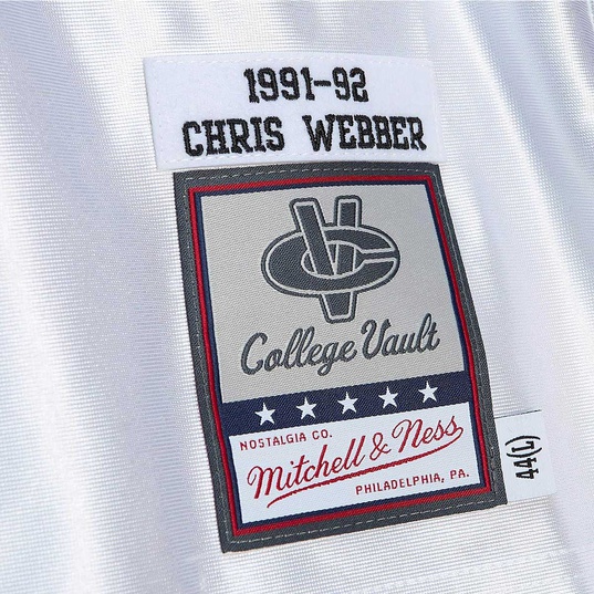 NCAA MICHIGAN WOLVERINES 1991 AUTHENTIC JERSEY CHRIS WEBBER  large número de imagen 3