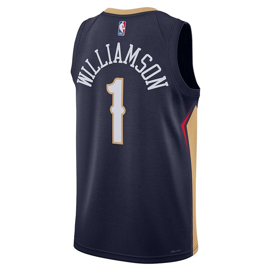 NBA NEW OLREANS PELICANS ICON SWINGMAN JERSEY ZION WILLIAMSON  large image number 2