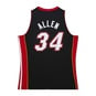 NBA BLACK JERSEY MIAMI HEAT 2012 RAY ALLEN  large image number 2