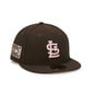 MLB ST. LOUIS CARDINALS PINK UNDERBRIM 59FIFTY CAP  large image number 2