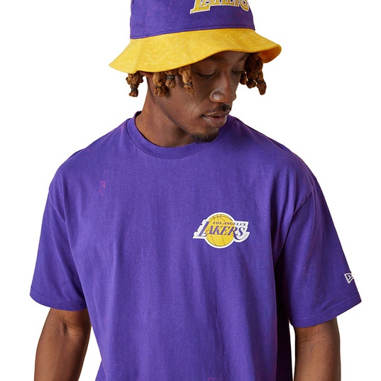 NBA WASHED PACK GRAPHIC LA LAKERS T-SHIRT  large image number 3