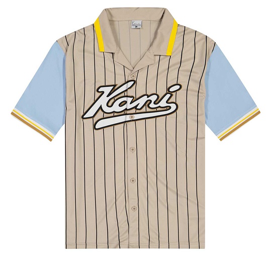 Varsity Pinstripe Baseball Shirt  large image number 1