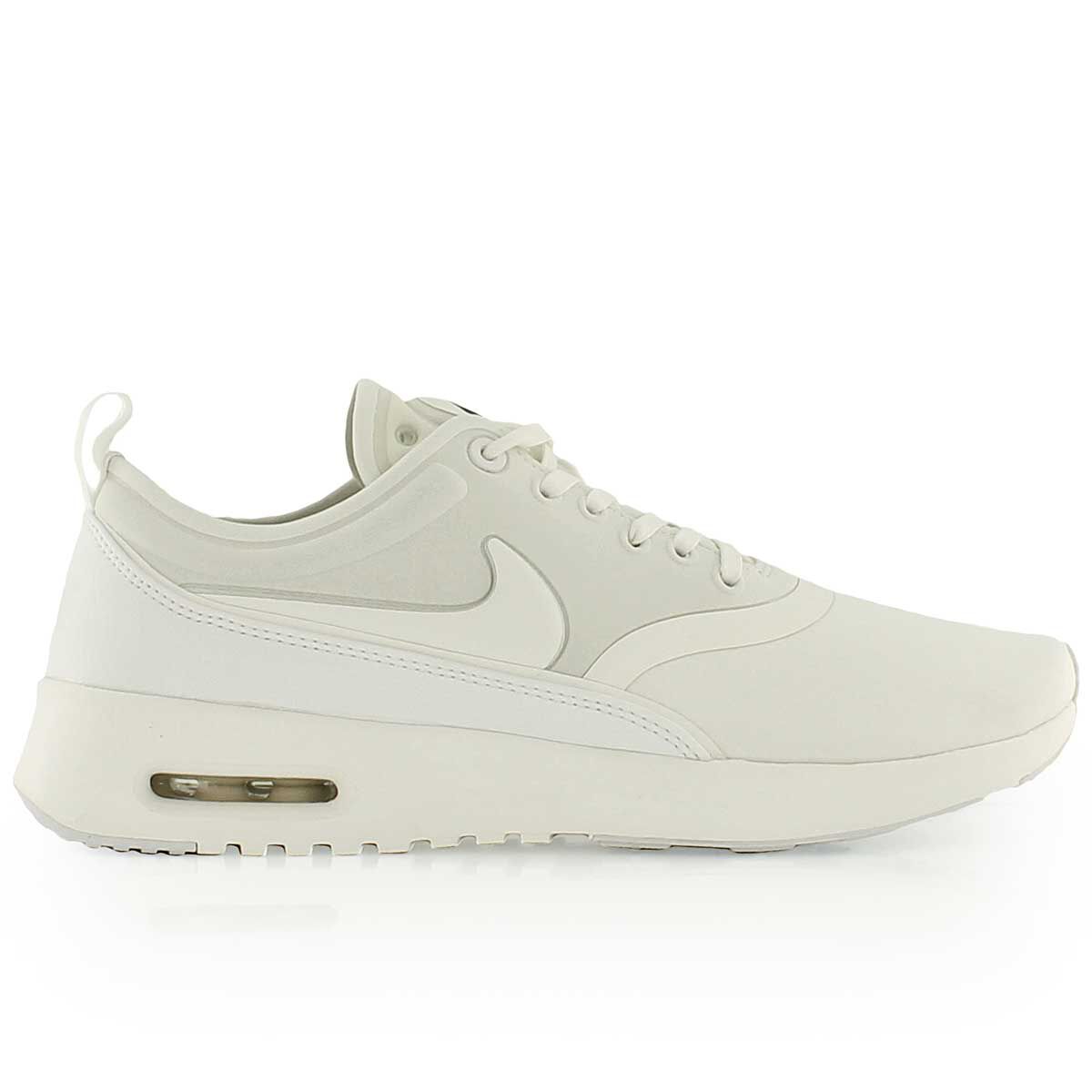 nike air max thea ultra trainers in cream and grey