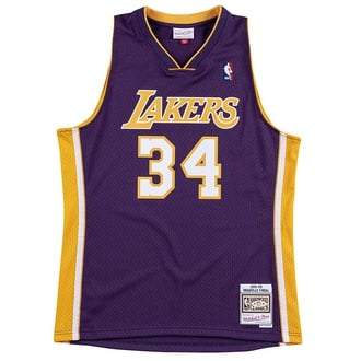 NBA LOS ANGELES LAKERS SWINGMAN quilted 1999-00 SHAQUILLE O'NEAL