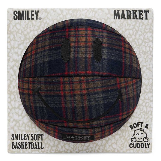 Smiley Market Plaid Plush Basketball  large afbeeldingnummer 3