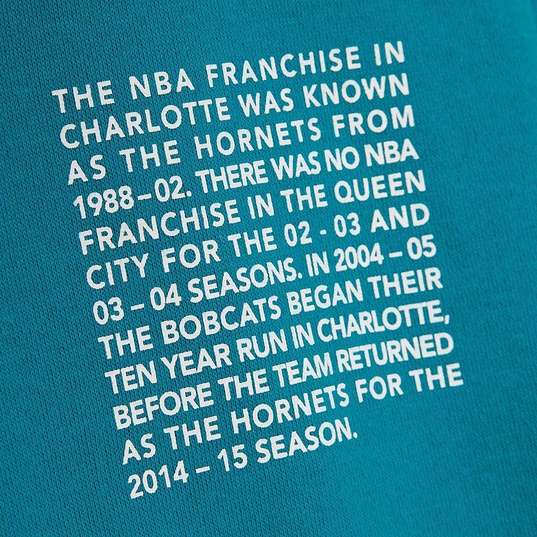 NBA CHARLOTTE HORNETS TEAM ORIGINS FLEECE HOODY  large Bildnummer 4