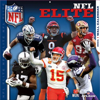NFL NFL ELITE 30 x 30CM WALL CALENDAR 2024