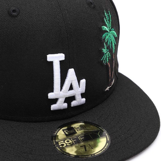 MLB LOS ANGELES DODGERS PALM TREE 100TH ANNIVERSARY PATCH 59FIFTY CAP  large afbeeldingnummer 5