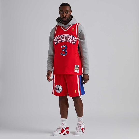 Philadelphia 76ers Retro Basketball Shorts - Black New