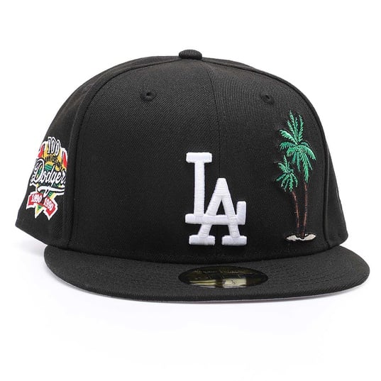 MLB LOS ANGELES DODGERS PALM TREE 100TH ANNIVERSARY PATCH 59FIFTY CAP  large image number 1