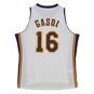 NBA LOS ANGELES LAKERS HALL OF FAME  SWINGMAN JERSEY PAU GASOL  large image number 1