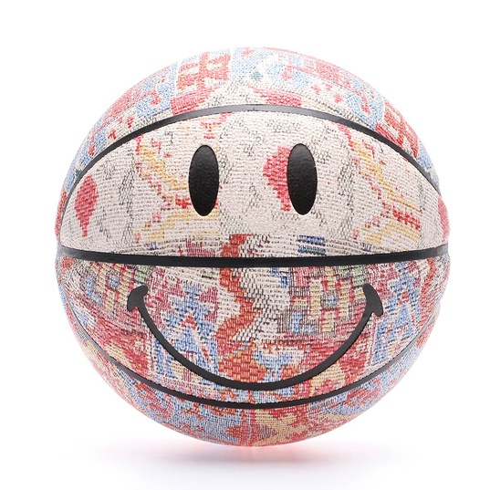 Smiley Patchwork Rug Basketball  large afbeeldingnummer 1