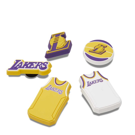 NBA Los Angeles Lakers Jibbitz 5Pck  large número de imagen 2