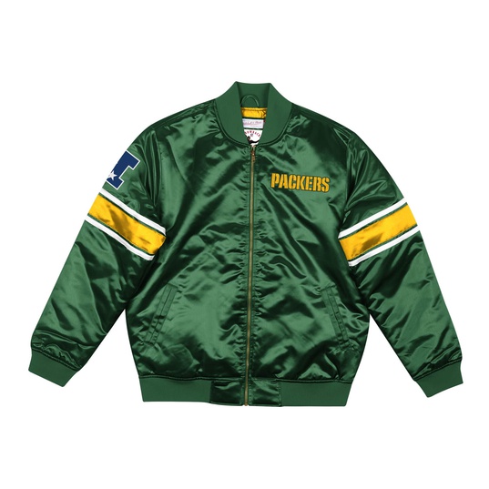 NFL HEAVYWEIGHT SATIN JACKET GREEN BAY PACKERS  large image number 1