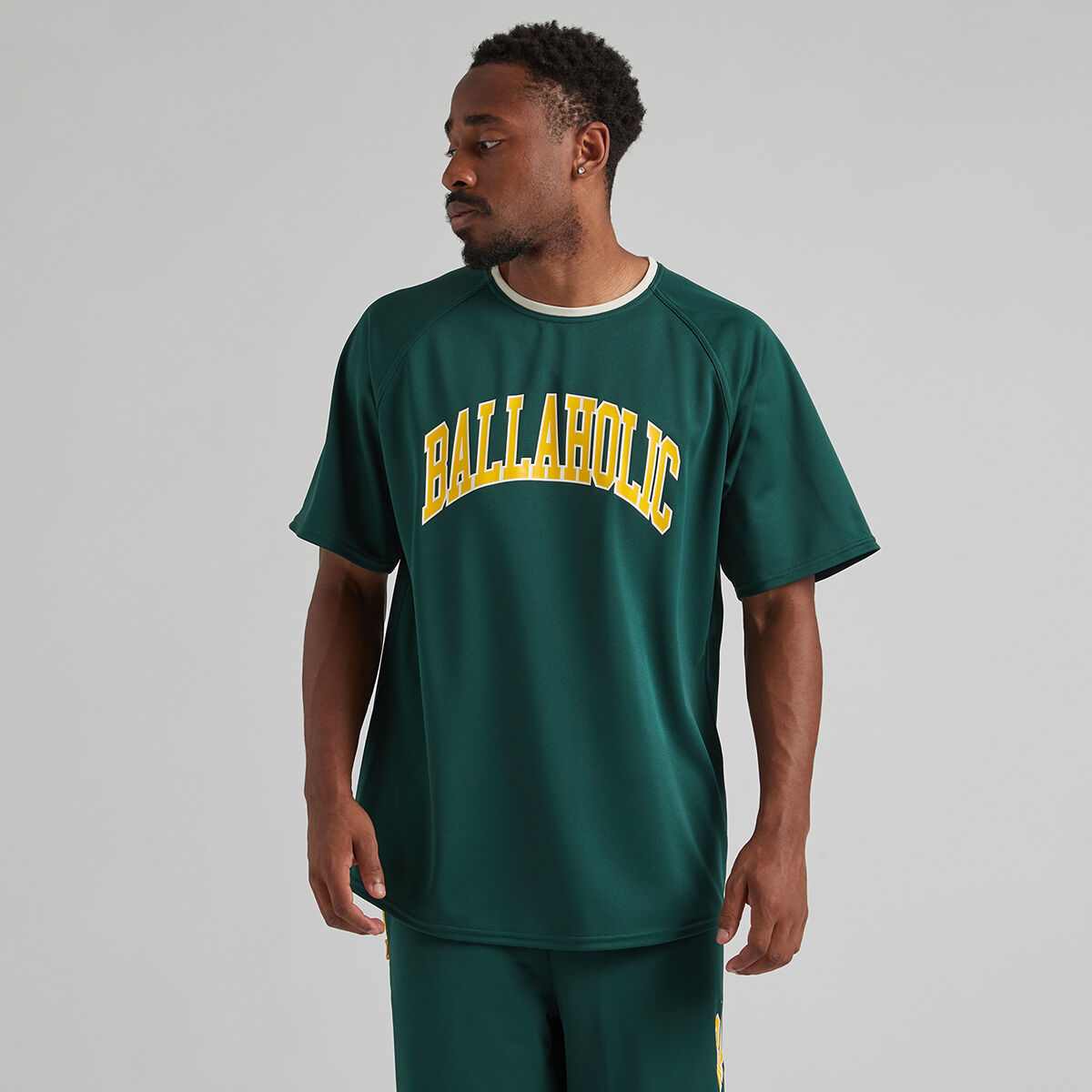 ballaholic blhlc Cool Tee (dark green ivory) ボーラホリック クール