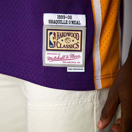 Maillot NBA Shaquille O'neal Los Angeles Lakers 1996 Mitchell & ness  Hardwood Classic Jaune Pour bébé