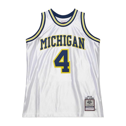 NCAA MICHIGAN WOLVERINES 1991 AUTHENTIC JERSEY CHRIS WEBBER  large numero dellimmagine {1}