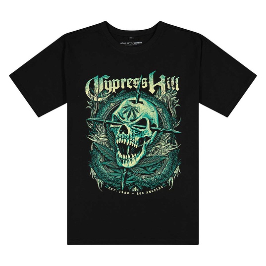 Cypress Hill Skull Face Oversize T-Shirt  large image number 1