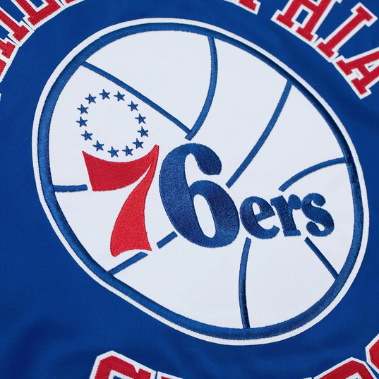 NBA PHILADELPHIA 76ERS HEAVYWEIGHT SATIN JACKET  large numero dellimmagine {1}