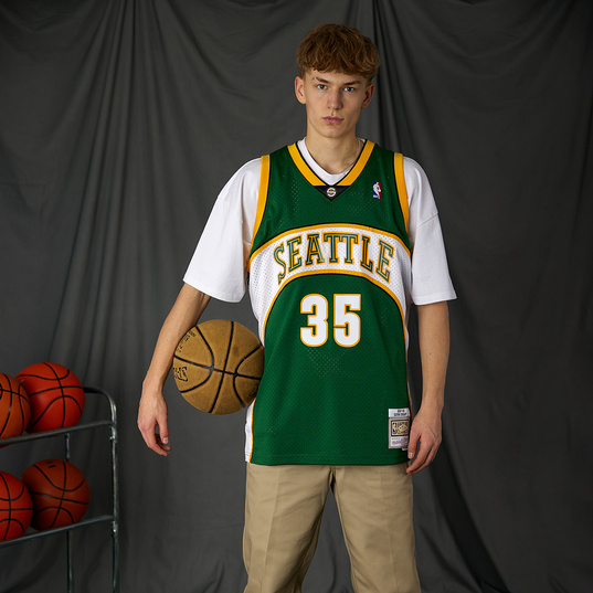 adidas_ Kevin Durant Seattle Supersonics Green Throwback Swingman Jersey 