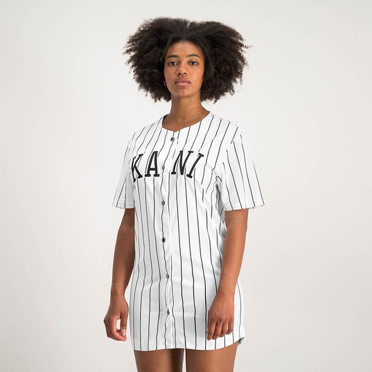 College Pinstripe Baseball Dress  large afbeeldingnummer 2