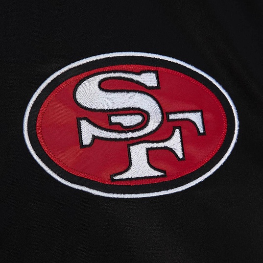 NFL SAN FRANCISCO 49ERS TEAM ORIGINS VARSITY SATIN JACKET  large número de imagen 4