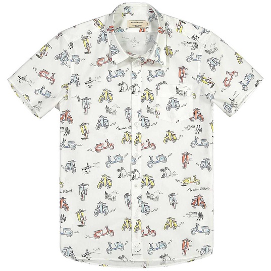 ALL-OVER SCOOTER SHORT SLEEVES SHIRT  large image number 1