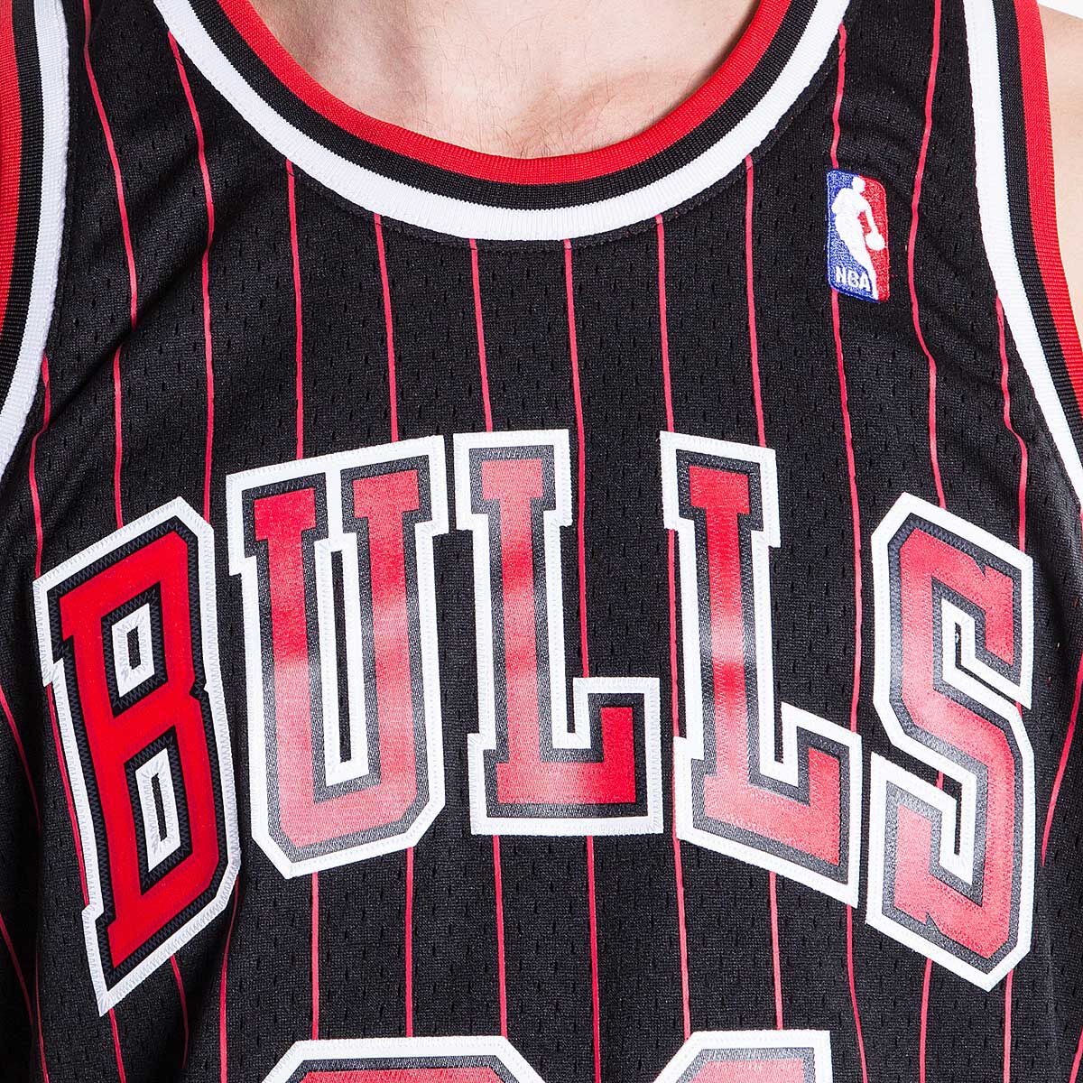 95 96 Golden Logo Dennis Rodman #91 Chicago Bulls Basketball Trikot Jersey 