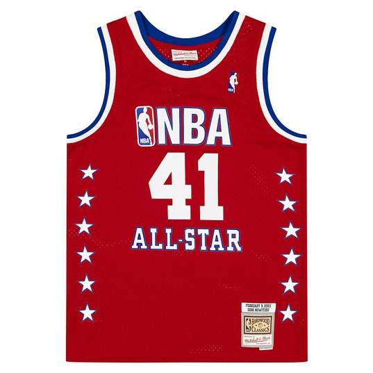 NBA 2003 ALL STAR WEST SWINGMAN JERSEY DIRK NOWITZKI  large numero dellimmagine {1}