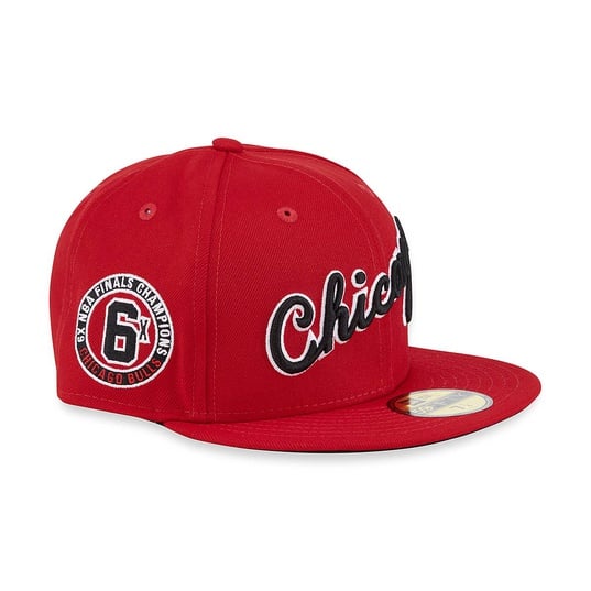 NBA CHICAGO BULLS SCRIPT 6X CHAMPIONS PATCH 59FIFTY CAP  large image number 2