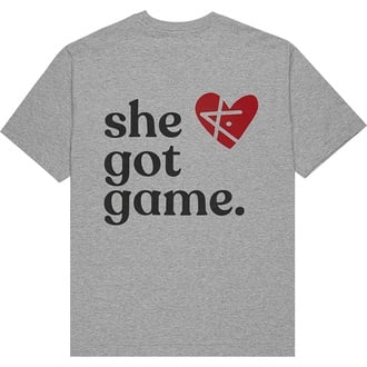 She Got Game Valentine Edition Heavyweight T-Shirt