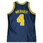 NCAA AUTHENTIC UNIVERSITY OF MICHIGAN  CHRIS WEBBER #4 1991 Jersey  large image number 2