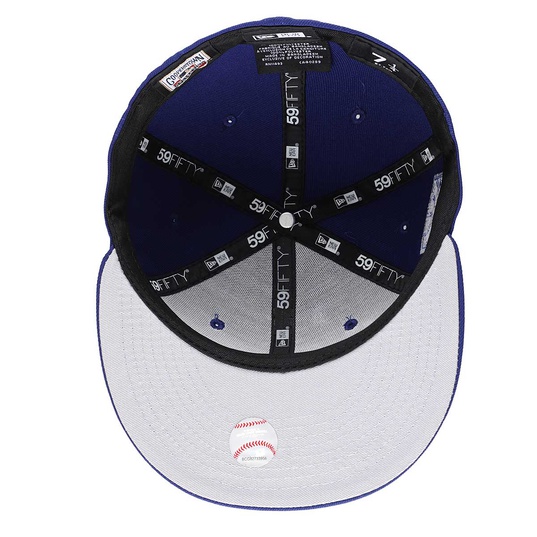 MLB LOS ANGELES DODGERS ROYAL DICE 50TH ANNIVERSARY PATCH 59FIFTY CAP  large image number 6