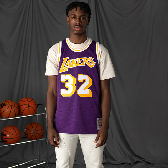 Balon Basquetbol Pelota Basketball Wilson Nba L.a Lakers N°7 Color  Violeta/negro