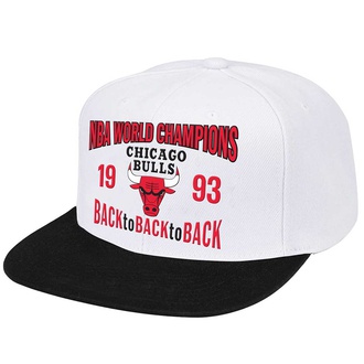 NBA CHICAGO BULLS BACK TO BACK TO BACK 1993 SNAPBACK CAP