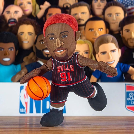 NBA Chicago Bulls Dennis Rodman Plush Figure  large numero dellimmagine {1}