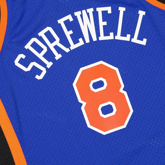 Mitchell & Ness New York Knicks #8 Latrell Sprewell royal Swingman