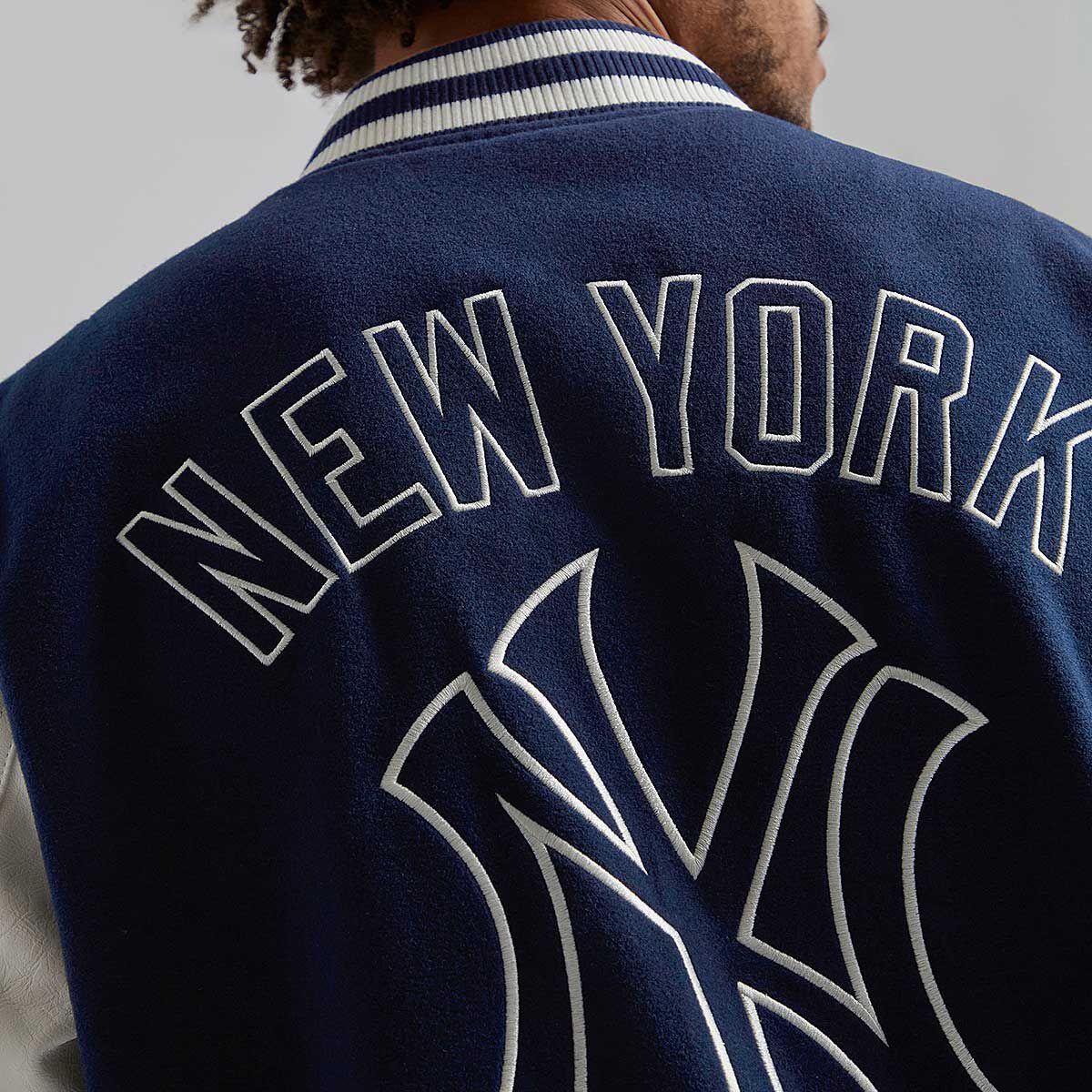 Champion X Mlb New York Yankees Logo Shell Bomber Jacket in Blue for Men   Lyst