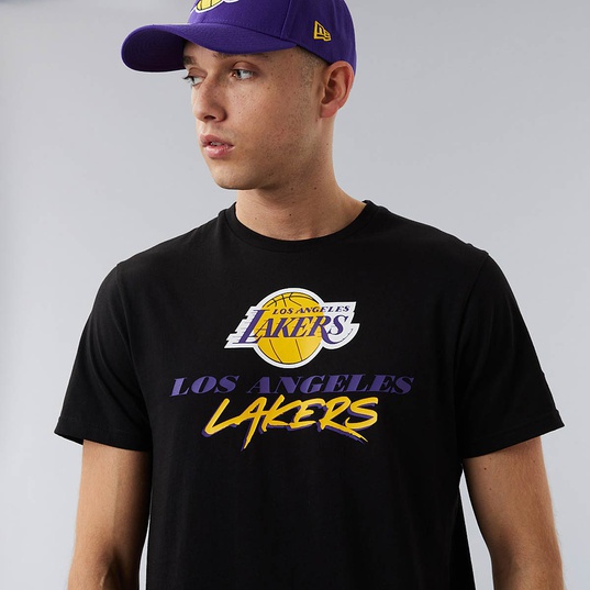 NBA SCRIPT T-SHIRT LOS ANGELES LAKERS  large image number 5