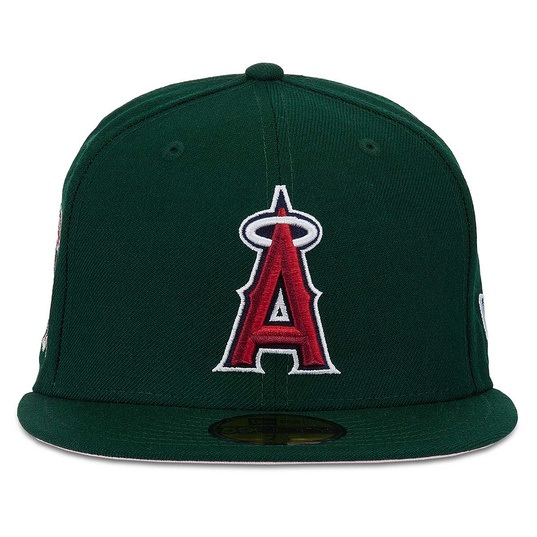 MLB ANAHEIM ANGELS 50TH ANNIVERSARY PATCH 59FIFTY CAP  large image number 3