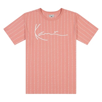 Signature Logo Pinstripe T-Shirt