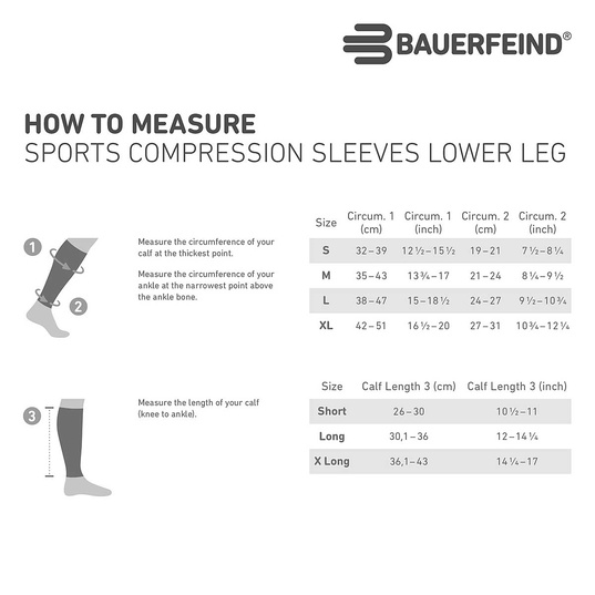Sports compression sleeves lower leg long  large Bildnummer 5