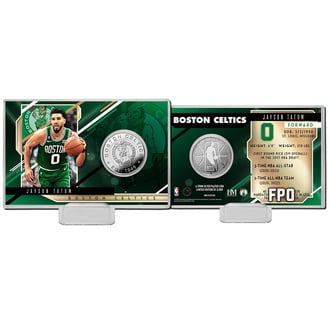 NBA Boston Celtics Jason Tatum Silver Mint Coin Card
