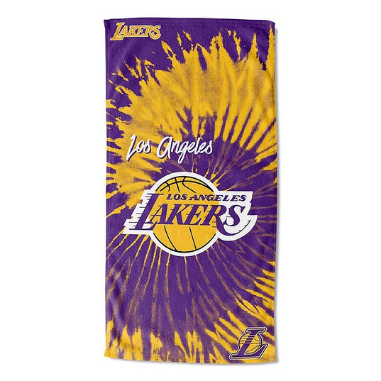 NBA LOS ANGELES LAKERS - PYSCHEDELIC - 30X60 BEACH TOWEL  large image number 1