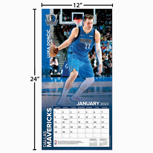 Dallas Mavericks  - NBA - Luka Doncic - Calendar - 2023  large numero dellimmagine {1}